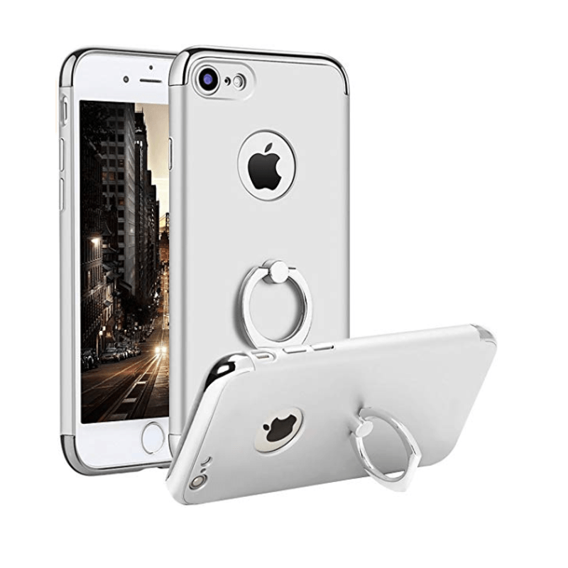 Laptop, Telefoane si Tablete - Telefoane mobile si accesorii - Accesorii Telefoane - Huse telefoane - Husa Apple iPhone SE2, MyStyle Elegance Luxury 3in1 Ring Silver - Infinity.ro