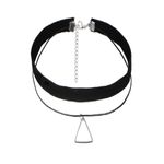 Fashion, accesorii si bijuterii - Femei - Bijuterii femei - Coliere femei - Choker Mystyle Fashion Black pyramid - Colier elegant pentru gat - Infinity.ro