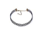 Fashion, accesorii si bijuterii - Femei - Bijuterii femei - Coliere femei - Choker Mystyle Fashion Black Mesh - Colier elegant pentru gat - Black Delux - Infinity.ro