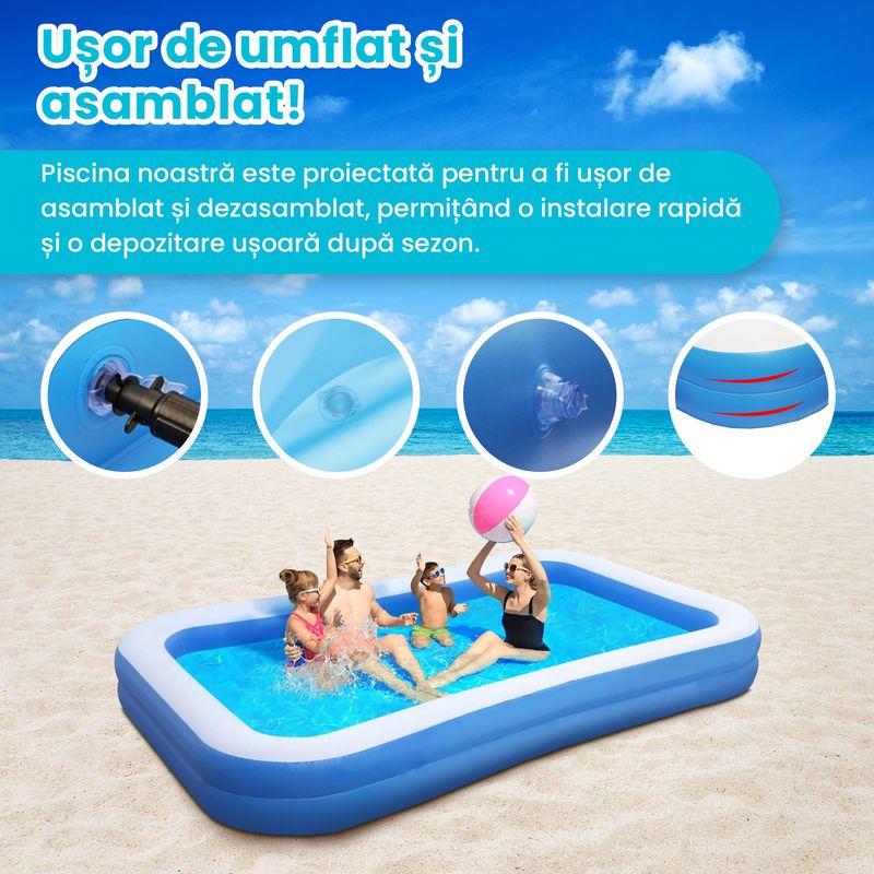 Casa si Gradina - Gradina si terasa - Piscine si accesorii - Piscine - Piscina gonflabila Extralink Home 200x150x50cm Easy Set - Infinity.ro