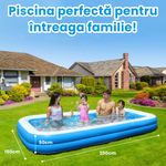 Casa si Gradina - Gradina si terasa - Piscine si accesorii - Piscine - Piscina gonflabila Extralink Home 200x150x50cm Easy Set - Infinity.ro