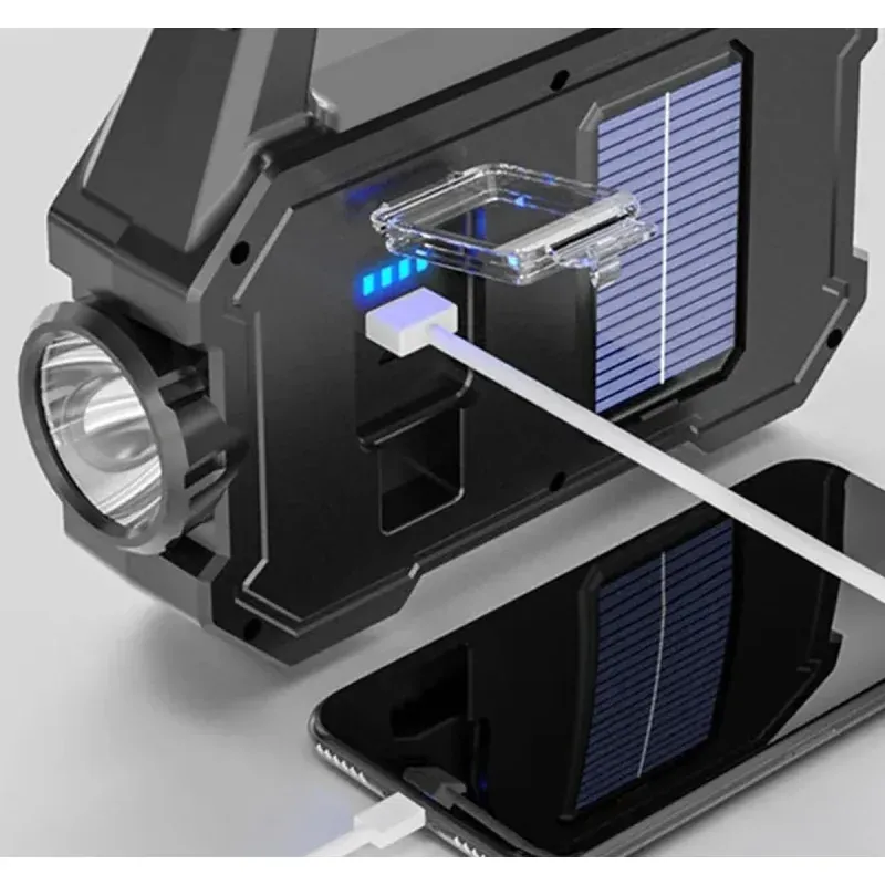 Casa si Gradina - Corpuri si surse de iluminat - Iluminat exterior - Lanterne - Lanterna led cu functie de baterie externa 4000 mAh,Gonga® Negru - Infinity.ro