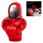 Auto si Moto - Piese auto si accesorii - Interior auto - Accesorii interior - Husa auto de tip hanorac cu gluga pentru schimbatorul de viteze, Gonga® Rosu - Infinity.ro