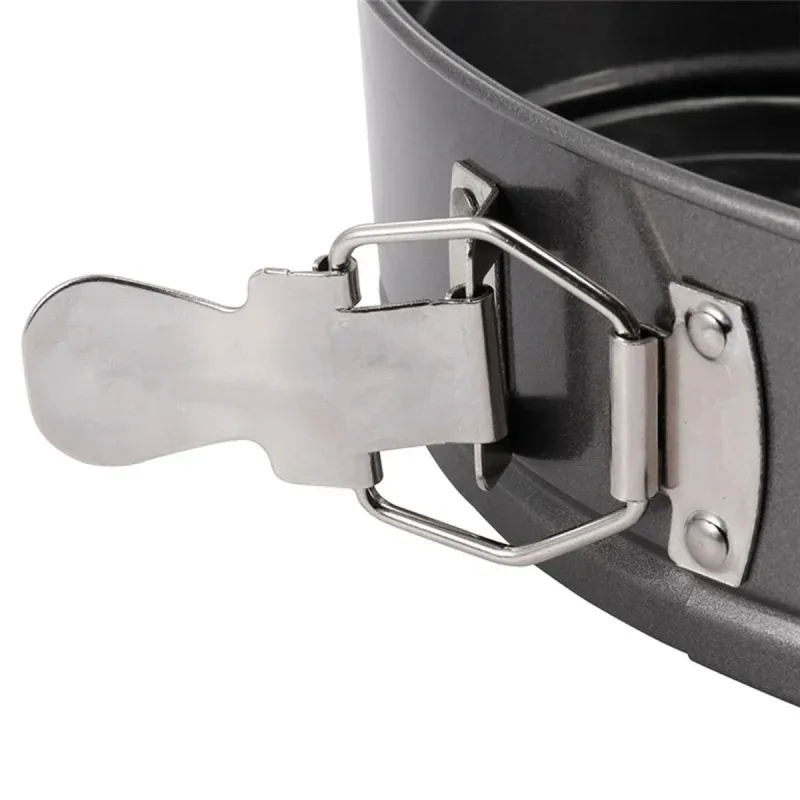 Casa si Gradina - Bucatarie si vesela - Vase pentru gatit - Tavi copt - Set de 3 forme pentru copt, baza detasabila, inima, forma rotunda si patrata, Gonga® Negru - Infinity.ro