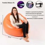 Casa si Gradina - Mobilier - Scaune si fotolii - Fotolii - Fotoliu Relaxo XL , material piele ecologica, Maro - Infinity.ro