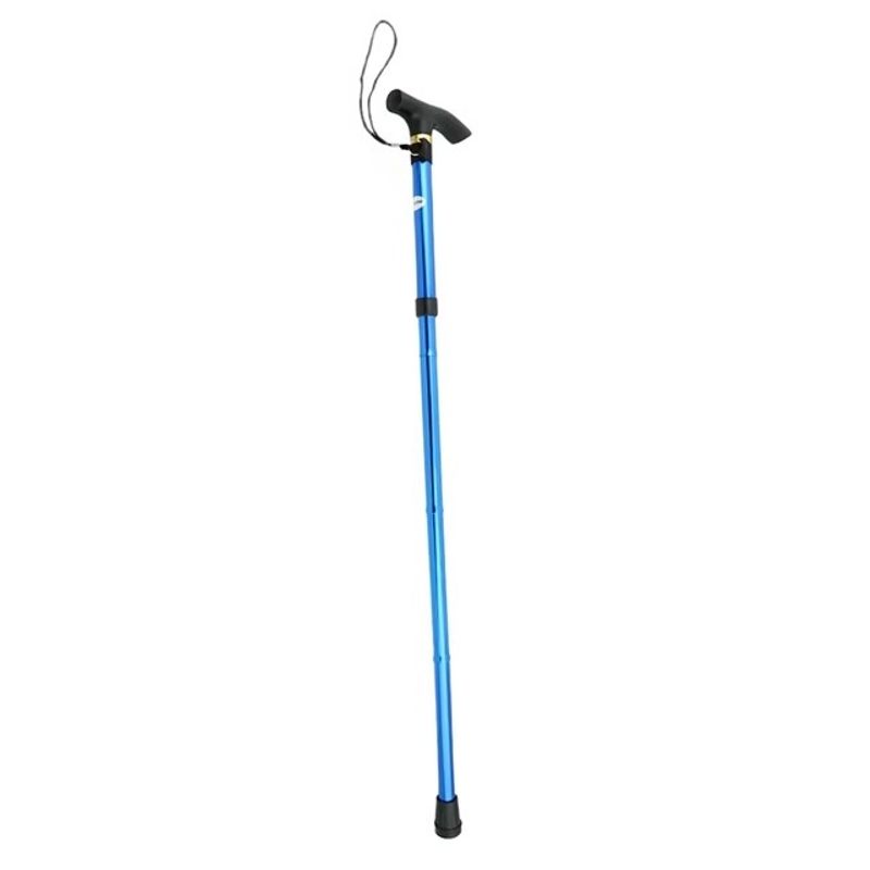 Ingrijire personala si Cosmetice - Sanatate si wellness - Aparate medicale - Produse si dispozitive ajutatoare locomotie - Baston ortopedic pliabil, usor, din aluminiu, 92 cm, albastru - Infinity.ro