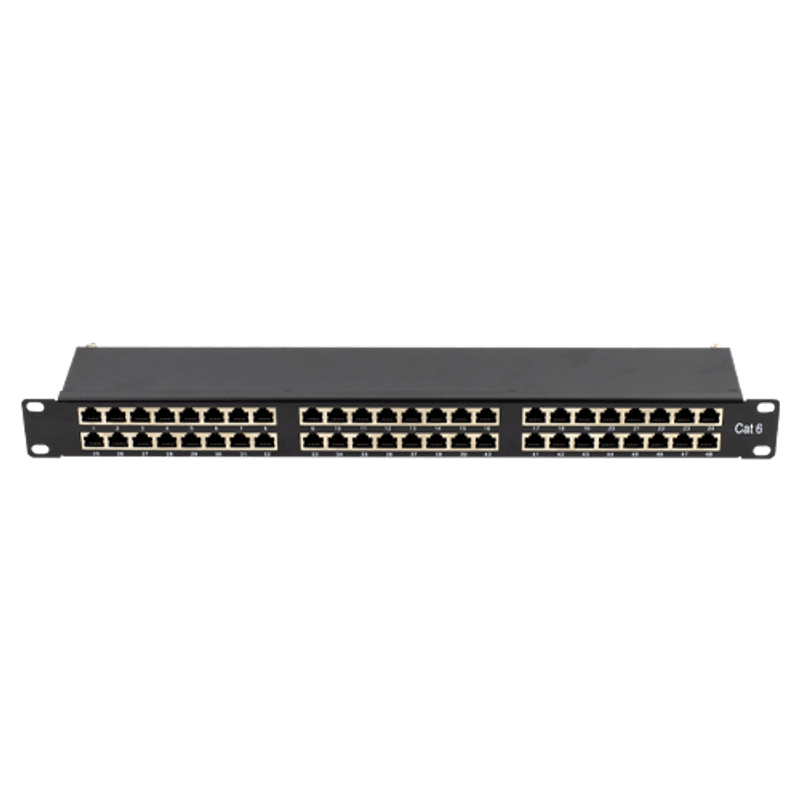 PC, gaming si accesorii - Retelistica - Accesorii cabinete metalice - Patch Panel 2U, FTP cat6, 48 porturi RJ45 - ASYTECH Networking ASY-PP-FTP6-48 - Infinity.ro