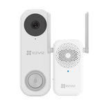 Casa si Gradina - Electrice - Accesorii electrice - Sonerii electrice - Kit sonerie video EZVIZ, Wi-Fi, 3k,  acumulator 5200mAh, PIR , unghi vizualizare ultra-larg, SDcard, CS-DB2-Pro-3K - Infinity.ro