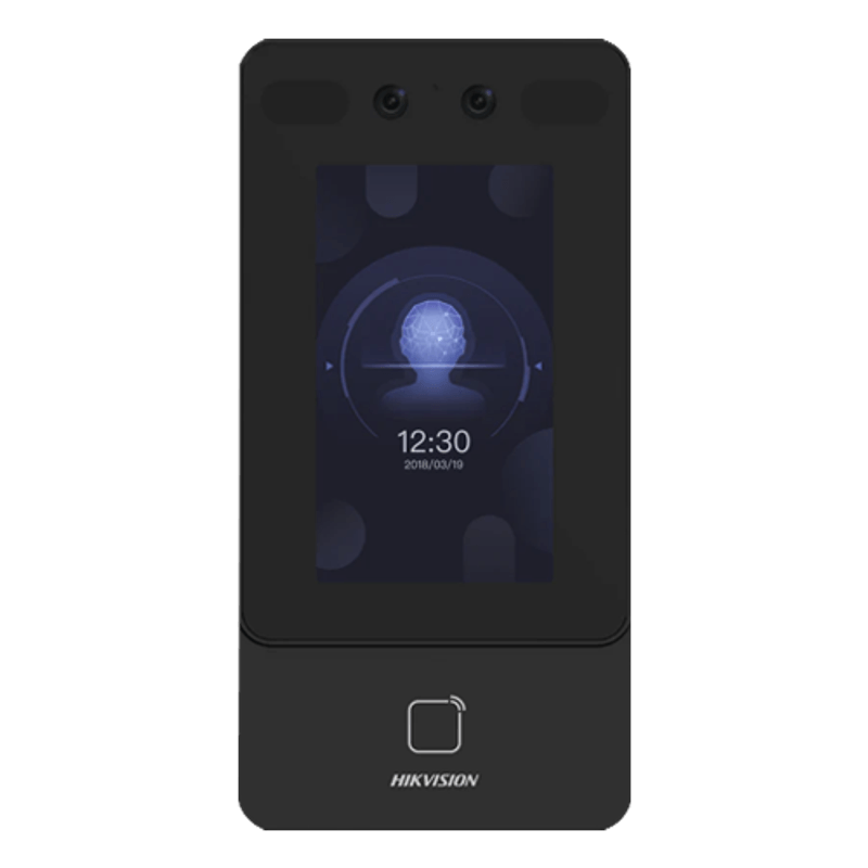 Casa si Gradina - Electrice - Smart Home - Accesorii control acces si supraveghere - Terminal control acces cu recunoastere faciala, card MIFARE, PIN, camera 2MP, WiFi, PoE - HIKVISION DS-K1T342MWX-E1 - Infinity.ro