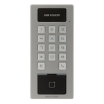 Casa si Gradina - Electrice - Smart Home - Accesorii control acces si supraveghere - Terminal control acces si interfon cu tastatura, cititor card, Bluetooth, Wi-Fi, Alarma - HIKVISION DS-K1T502DBWX - Infinity.ro