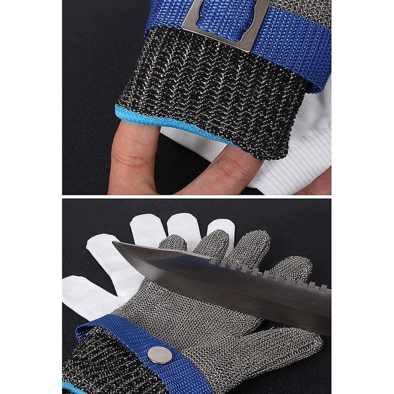 Casa si Gradina - Constructii - Echipamente de lucru - Manusi protectia muncii - Manusa de protectie, anti-taiere, otel inoxidabil, marimea M - Infinity.ro