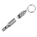 Sport si Outdoor - Camping - Accesorii camping si drumetii - Pachet doua fluiere metalice de urgenta, inel pentru chei, 7.6 cm - Infinity.ro