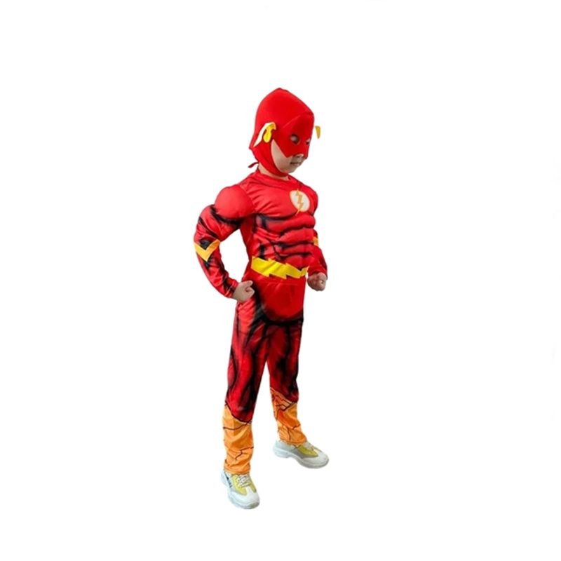 Jucarii, Copii si Bebe - Jucarii si jocuri - Jucarii de rol - Masti si costume copii - Costum Flash pentru copii, 7-9 ani, rosu - Infinity.ro