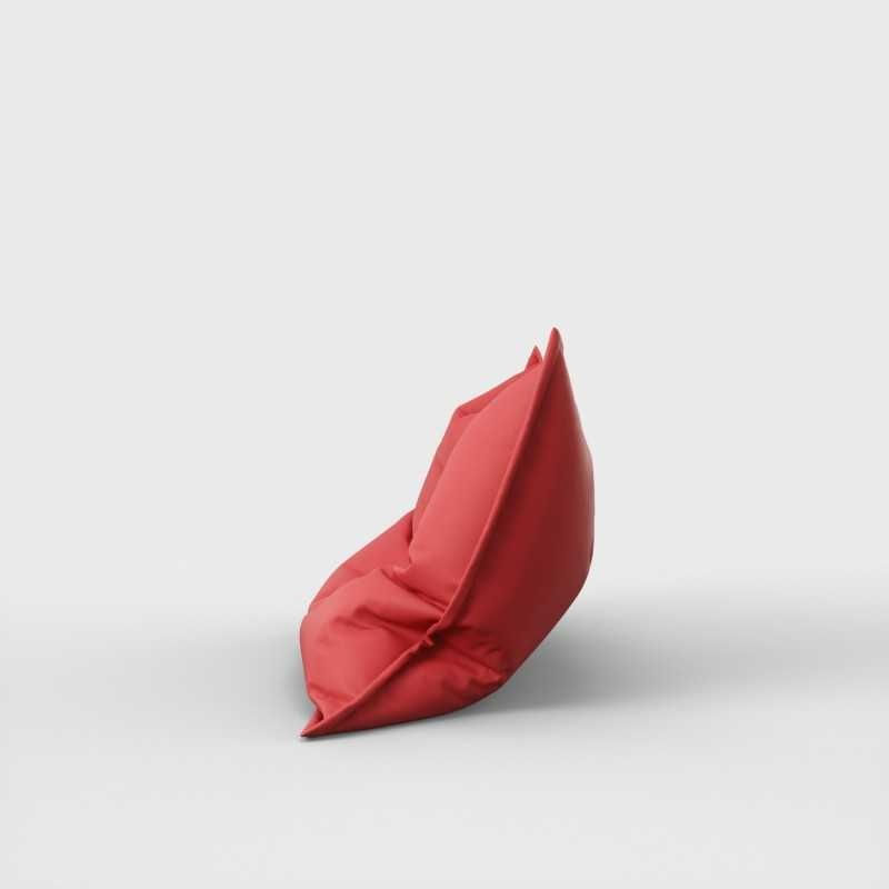 Casa si Gradina - Mobilier - Scaune si fotolii - Fotolii - Fotoliu tip Perna Magic Pillow, material piele ecologica, Rosu - Infinity.ro