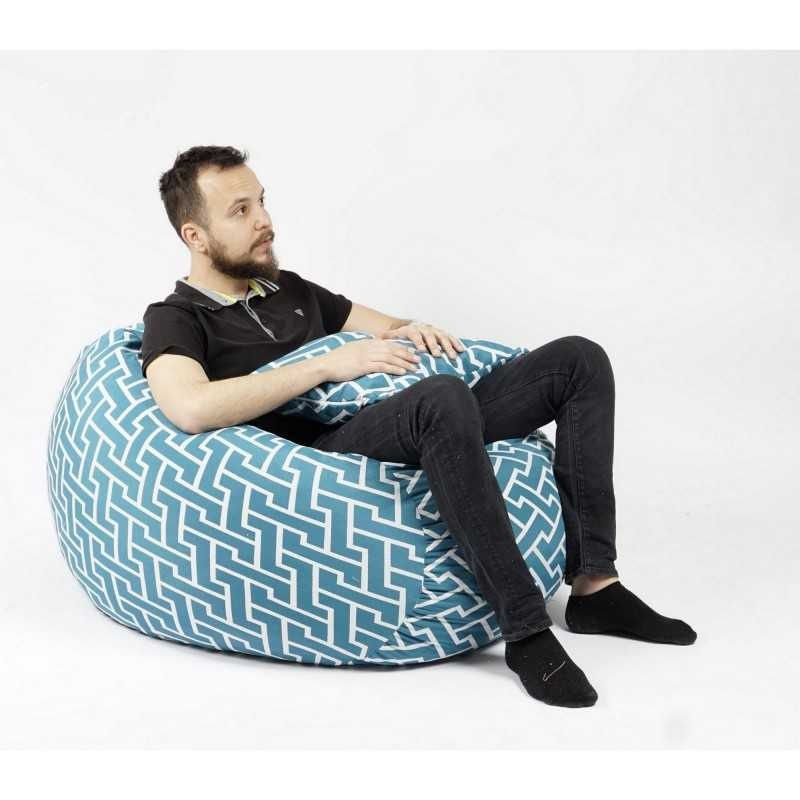 Casa si Gradina - Mobilier - Scaune si fotolii - Fotolii - Set Fotoliu Matusalem cu perna, material textil, Zippity Turquoise - Infinity.ro