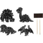 Carti si Birotica - Carti - Carti pentru copii - Carti de colorat - Set 10 figurine razuibile, 2 creioane si 10 fasii magnetice incluse, dinozauri - Infinity.ro