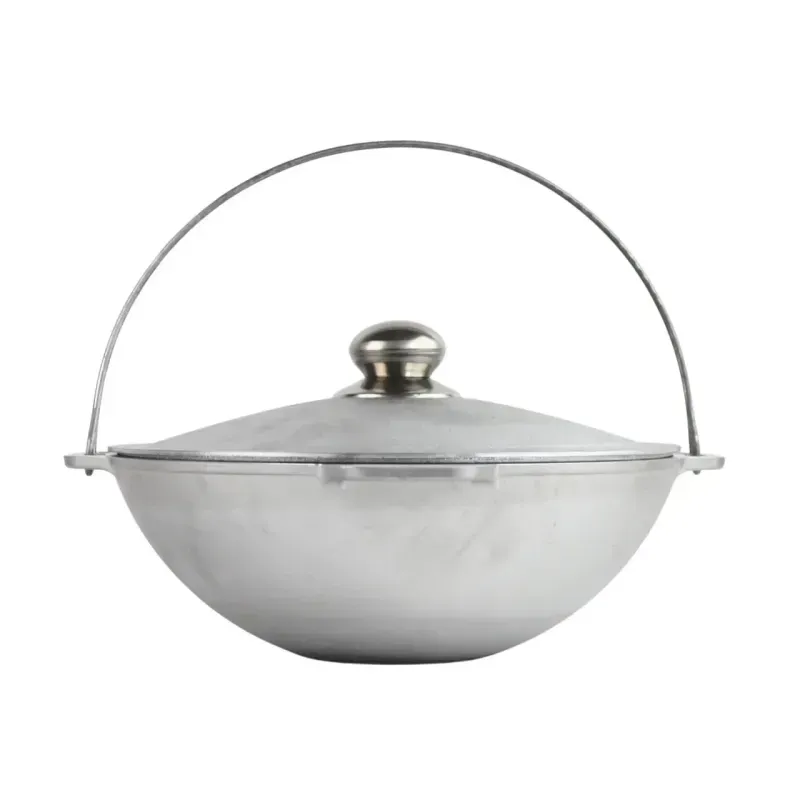Casa si Gradina - Bucatarie si vesela - Vase pentru gatit - Oale si cratite - Ceaun asiatic aluminiu, capacitate 6 litri - Infinity.ro