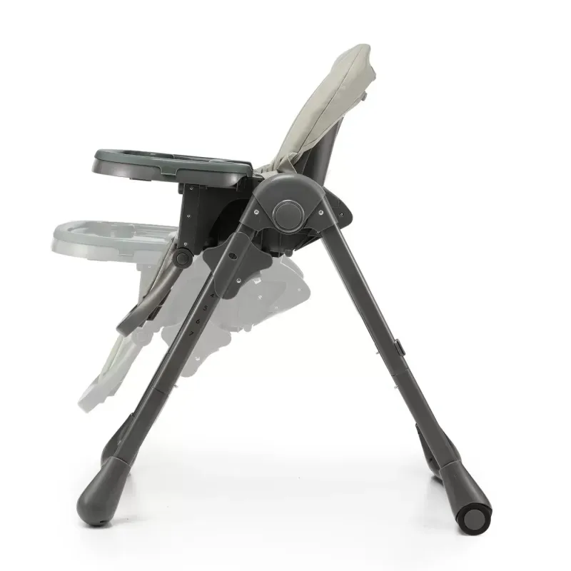 Jucarii, Copii si Bebe - Hrana si alaptare - Scaune de masa bebe - Scaun de masa pliabil 2 in 1, Gri - Infinity.ro