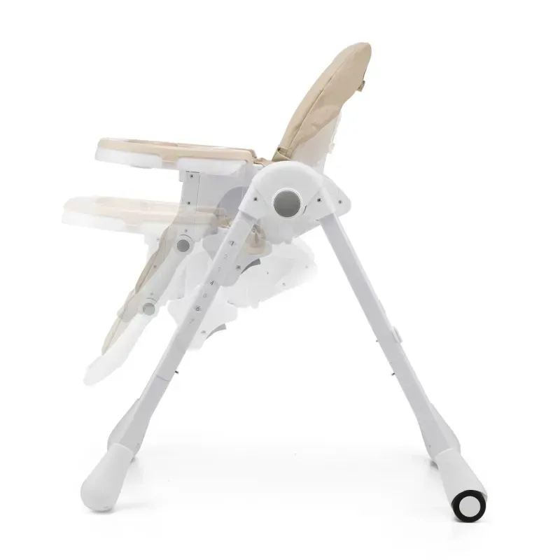 Jucarii, Copii si Bebe - Hrana si alaptare - Scaune de masa bebe - Scaun de masa pliabil 2 in 1, Bej - Infinity.ro