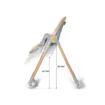 Jucarii, Copii si Bebe - Hrana si alaptare - Scaune de masa bebe - Scaun de masa 2 in 1, transformabil, gri - Infinity.ro