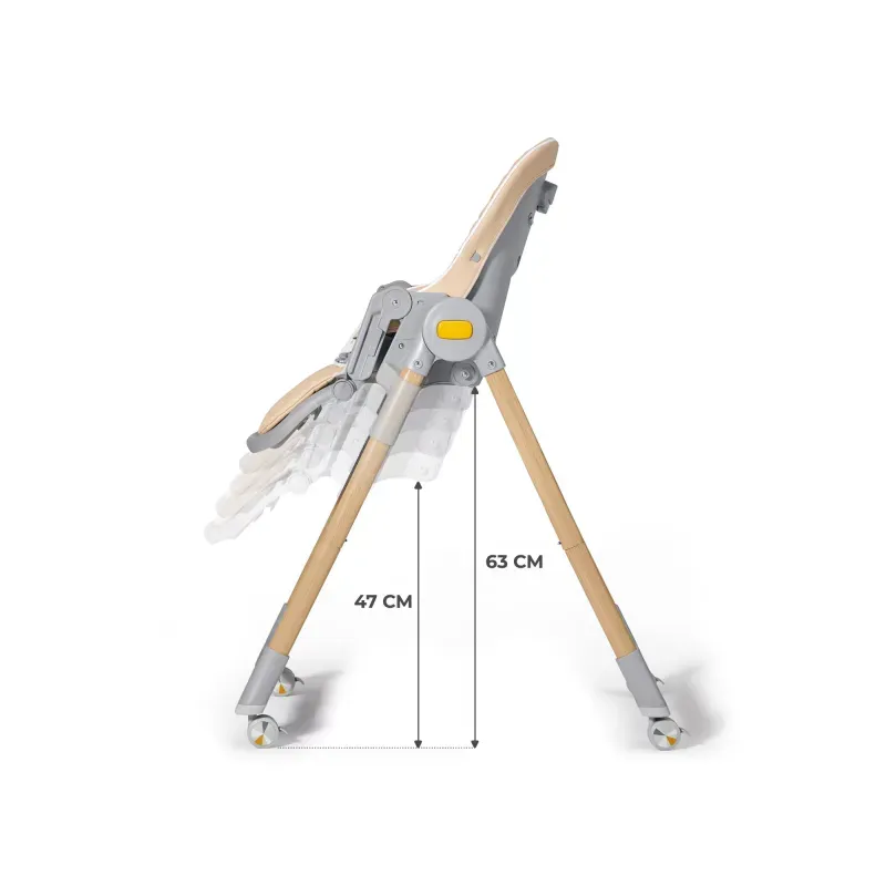 Jucarii, Copii si Bebe - Hrana si alaptare - Scaune de masa bebe - Scaun de masa 2 in 1, transformabil, gri - Infinity.ro
