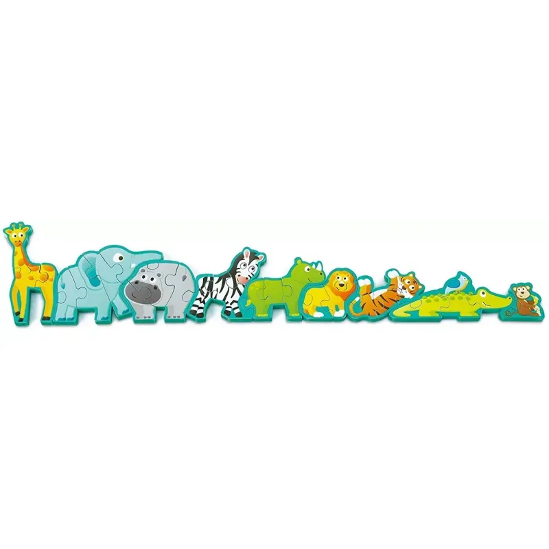 Jucarii, Copii si Bebe - Jucarii si jocuri - Jocuri si puzzle - Puzzle - Puzzle din lemn, aminale salbatice - Infinity.ro