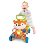 Jucarii, Copii si Bebe - Carucioare si articole de transport - Premergatoare - Antemergator cu lumini si sunete, Vulpe - Infinity.ro