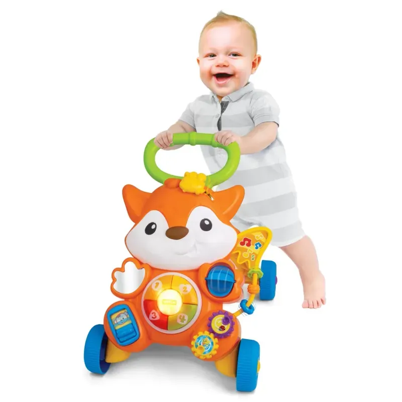 Jucarii, Copii si Bebe - Carucioare si articole de transport - Premergatoare - Antemergator cu lumini si sunete, Vulpe - Infinity.ro