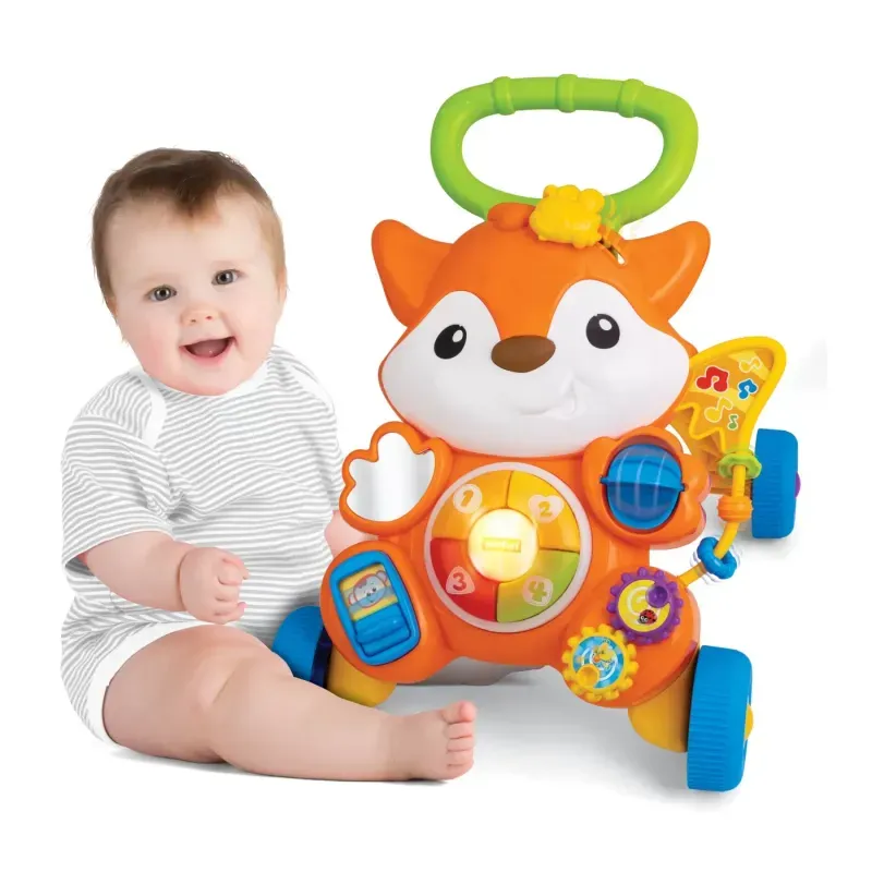 Jucarii, Copii si Bebe - Carucioare si articole de transport - Premergatoare - Antemergator cu lumini si sunete, Vulpe - Infinity.ro