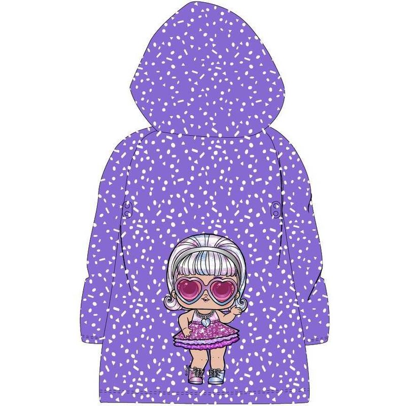 Jucarii, Copii si Bebe - Jucarii si jocuri - Jucarii de exterior - Echipamente de protectie copii - Pelerina de ploaie cu gluga LOL PVC, mov 116/122 - Infinity.ro