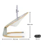 Jucarii, Copii si Bebe - Jucarii si jocuri - Jucarii de exterior - Leagane copii - Leagan electric 2 in1 pentru bebelusi Gri - Infinity.ro