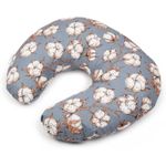 Jucarii, Copii si Bebe - Maternitate - Accesorii alaptare - Perna alaptat 140 cm, albastru cu alb - Infinity.ro