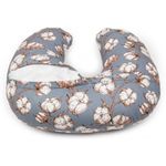 Jucarii, Copii si Bebe - Maternitate - Accesorii alaptare - Perna alaptat 140 cm, albastru cu alb - Infinity.ro