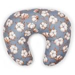 Jucarii, Copii si Bebe - Maternitate - Accesorii alaptare - Perna alaptat 140 cm, albastru cu alb - Infinity.ro