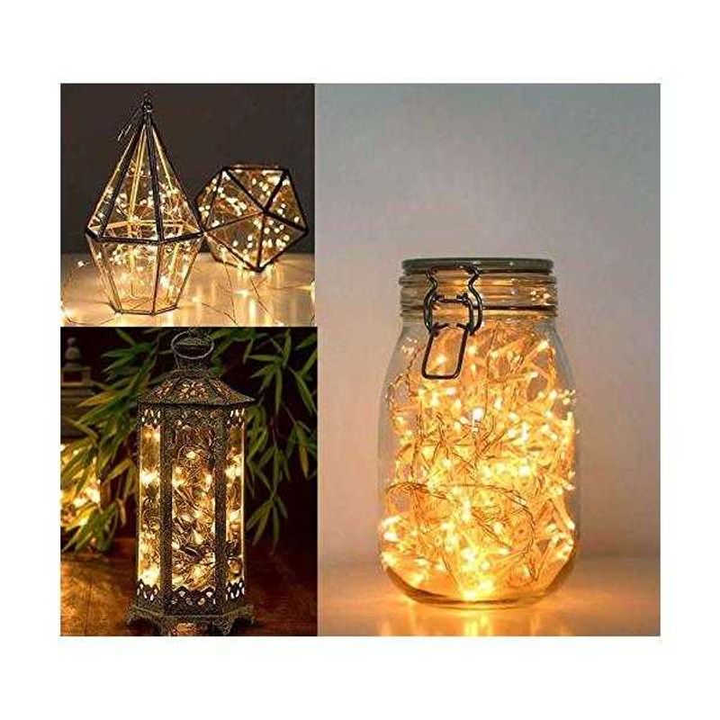 Casa si Gradina - Corpuri si surse de iluminat - Iluminat exterior - Instalatii luminoase exterior - Instalatie luminoasa LED, 50 led-uri , 5m, alimentare baterii 3xAA - Infinity.ro