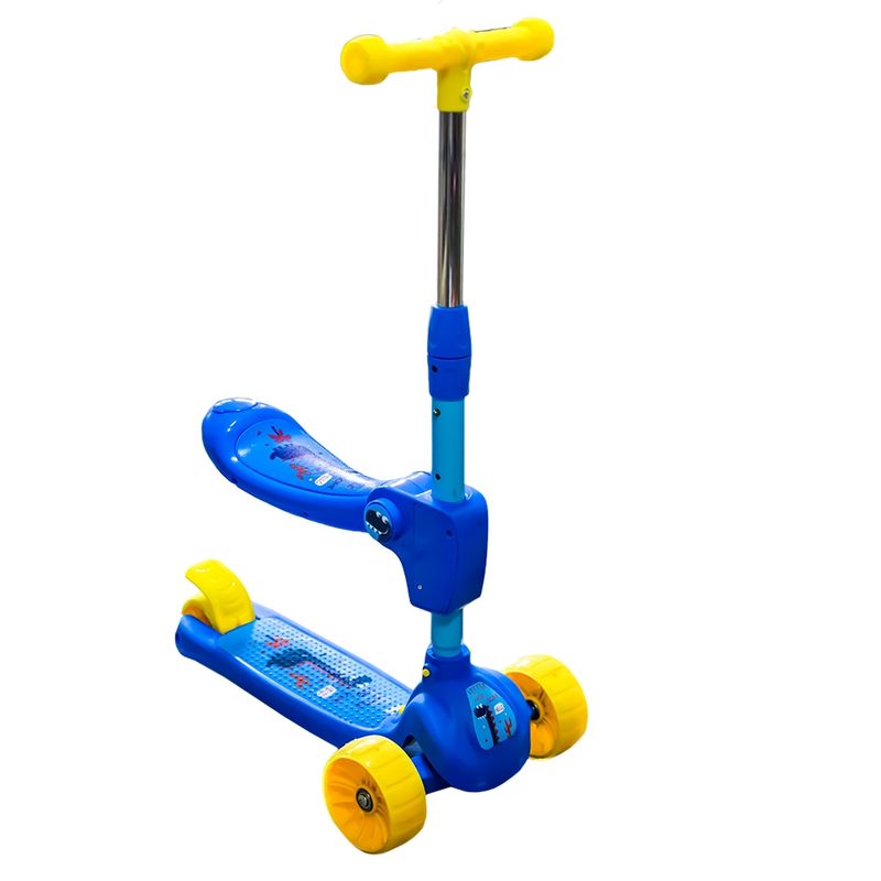 Sport si Outdoor - Role, trotinete si skateboard - Trotinete copii - Trotineta cu scaunel,  50x28.5x76/70/64 cm - Infinity.ro