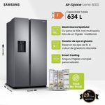 Electronice si Electrocasnice - Aparate frigorifice - Frigidere - Frigider cu Usa Dubla si Congelator Samsung RS68A8840S9, 5 moduri, Dozator apa si gheata, 178x91cm, 634L, Clasa F - Infinity.ro