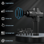 Ingrijire personala si Cosmetice - Sanatate si wellness - Articole wellness - Aparate si dispozitive de masaj - Aparat de masaj reincarcabil,Touch screen, Cu 30 de niveluri de viteza, 6 capete de masaj, 3200 RPM, Negru - Infinity.ro