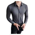 Fashion, accesorii si bijuterii - Barbati - Imbracaminte - Camasi barbati - Camasa slim fit Mbrands care nu se sifoneaza 42 - Infinity.ro