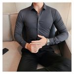 Fashion, accesorii si bijuterii - Barbati - Imbracaminte - Camasi barbati - Camasa slim fit Mbrands care nu se sifoneaza 42 - Infinity.ro