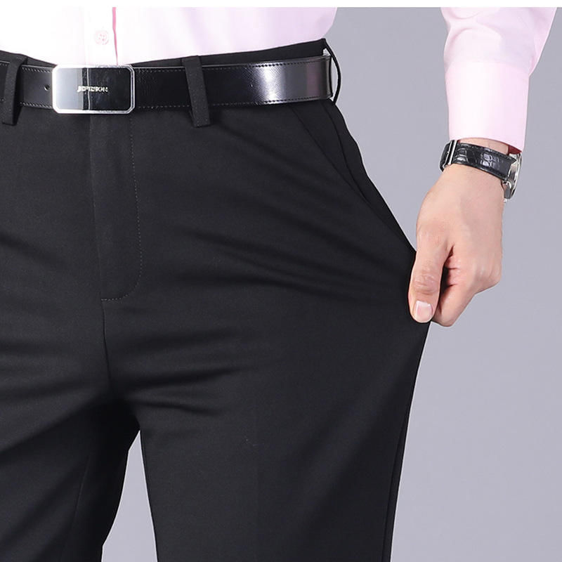 Fashion, accesorii si bijuterii - Barbati - Imbracaminte - Pantaloni barbati - Pantaloni elastici MBrands din matase de gheata 29 - Infinity.ro