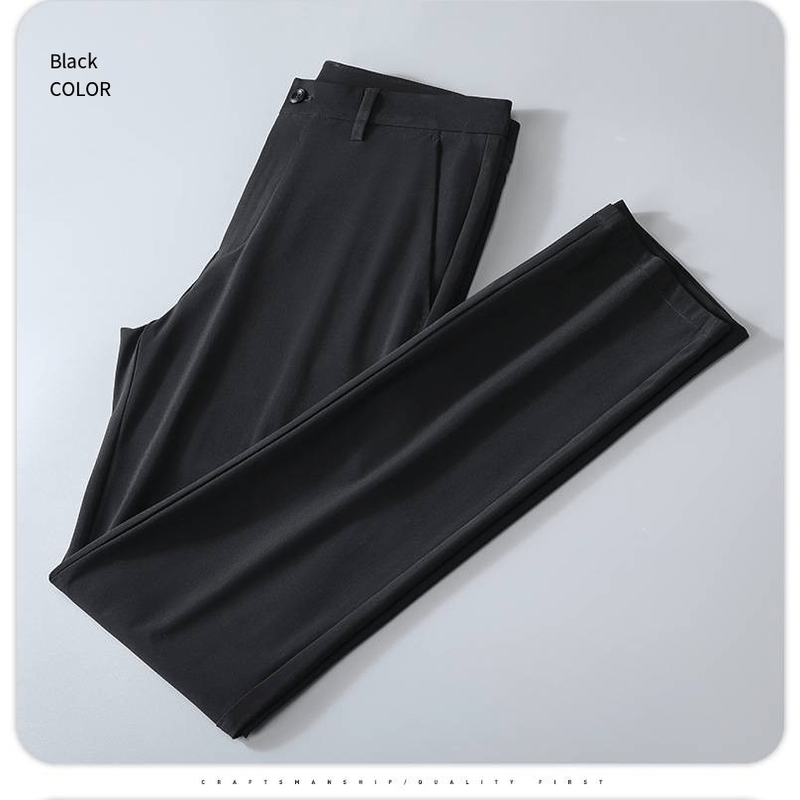 Fashion, accesorii si bijuterii - Barbati - Imbracaminte - Pantaloni barbati - Pantaloni elastici MBrands din matase de gheata 29 - Infinity.ro