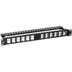 PC, gaming si accesorii - Retelistica - Cabluri si accesorii - Patch Panel ecranat 24 porturi blank keystone inclinate 1U - TRENDnet TC-KP24SA - Infinity.ro