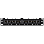 PC, gaming si accesorii - Retelistica - Cabluri si accesorii - Patch Panel 12 porturi RJ45 UTP 10', Cat6 - TRENDnet TC-P12C6 - Infinity.ro