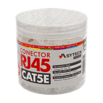 PC, gaming si accesorii - Retelistica - Cabluri si accesorii - Mufa RJ-45 UTP Cat.5e, 50µ (100 buc) RJ45-CAT5E-50U-JAR - Infinity.ro