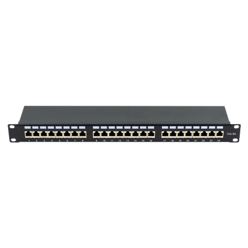 PC, gaming si accesorii - Servere - Rack server - Patch Panel 1U, FTP cat6A, 24 porturi RJ45 - ASYTECH Networking ASY-PP-FTP6A-24 - Infinity.ro