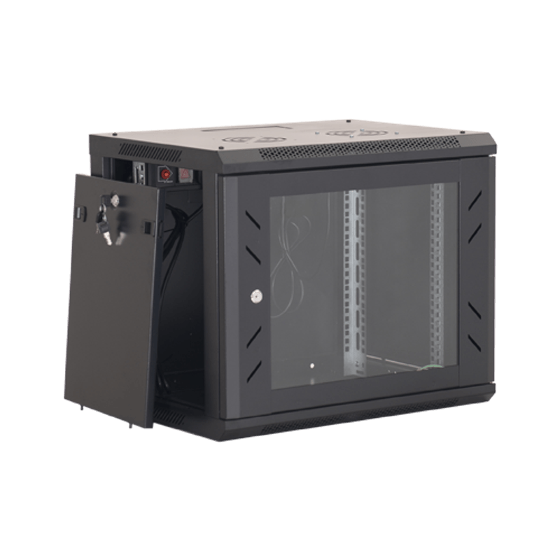 PC, gaming si accesorii - Servere - Cabinete metalice - Rack perete 9U 19' 600x600, negru - ASYTECH Networking ASY-9U-6060W - Infinity.ro