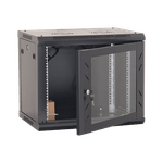 PC, gaming si accesorii - Servere - Cabinete metalice - Rack perete 9U 19' 600x600, negru - ASYTECH Networking ASY-9U-6060W - Infinity.ro