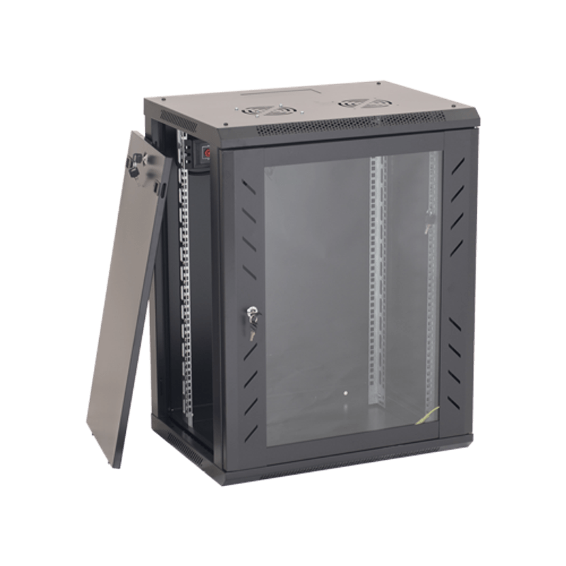 PC, gaming si accesorii - Servere - Rack server - Rack perete 18U 19' 600x600, negru - ASYTECH Networking ASY-18U-6060W - Infinity.ro