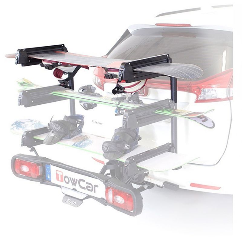 Auto si Moto - Piese auto si accesorii - Caroserie - Ornamente exterior auto - Suport schi/snowboard TowCar Aneto 4 cu prindere pe carligul de remorcare - Infinity.ro
